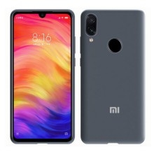 Чехол Xiaomi Silicone Cover для Xiaomi Mi Play, бампер с микрофиброй (Серый)