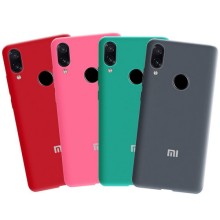 Чохол Xiaomi Silicone Cover для Xiaomi Mi Play, бампер з мікрофіброю – Сірий