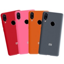 Чохол Xiaomi Silicone Cover для Xiaomi Mi Play, бампер з мікрофіброю – Сірий