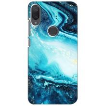 Мраморный чехол на Xiaomi Mi Play (VPrint) – Голубой мрамор