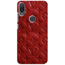 Текстурный Чехол Louis Vuitton для Редмі Ми Плей – Красный ЛВ