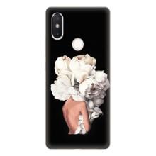 Чехлы (ART) Цветы на Xiaomi Mi8 Special Edition (VPrint) – Белые цветы