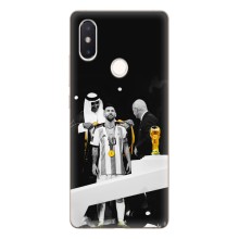 Чехлы для Xiaomi Mi8 Special Edition (Leo чемпион) (AlphaPrint) (Месси в накидке)