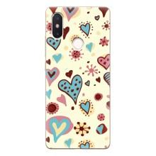 Чехлы для любимой на Сяоми Ми8 СЕ (VPrint) (Сердечки)