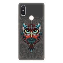 Чехлы с принтом СОВЫ для Xiaomi Mi8 Special Edition – Сова на сером