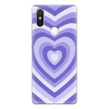 Чехлы с тематикой "Маленькие Сердечки" на Xiaomi Mi8 Special Edition (Сердце фиолет)