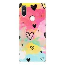 Чехлы с тематикой "Маленькие Сердечки" на Xiaomi Mi8 Special Edition (Яркие сердечки)