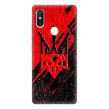 Чехлы УПА (Красно-Чёрный) на Xiaomi Mi8 Special Edition – Герб в цвете УПА