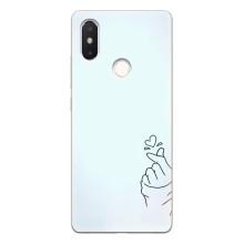Чехлы (Знак сердечка) на Xiaomi Mi8 Special Edition – Сердце на голубом