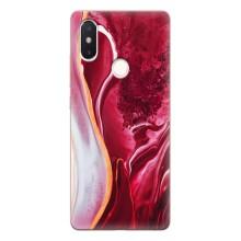 Чехол для Сяоми Ми8 СЕ - с принтом (Дизайнерские) (AlphaPrint) – Мрамор красный