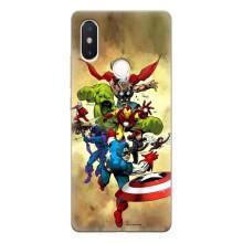 Чехол МАРВЕЛ для Сяоми Ми8 СЕ (AlphaPrint) – Герои Марвел
