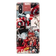 Чехол МАРВЕЛ для Сяоми Ми8 СЕ (AlphaPrint) – Марвел Комикс