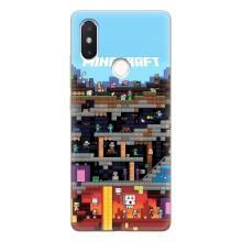 Чохол Майнкрафт на Xiaomi Mi8 Special Edition (AlphaPrint) Minecraft – фон Minecraft