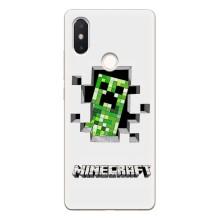 Чохол Майнкрафт на Xiaomi Mi8 Special Edition (AlphaPrint) Minecraft – кріпер Майнкрафт