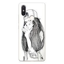 Чехол с печатью для Xiaomi Mi8 Special Edition - (Мода) (AlphaPrint) – Фото девочки