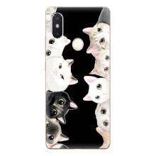 Чехол на Сяоми Ми8 СЕ с Котами (VPrint) (Взгляд котов)