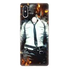Силиконовый чехол с картинкой "Герой Pubg" на Xiaomi Mi8 Special Edition – Man Пубг