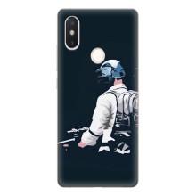 Силиконовый чехол с картинкой "Герой Pubg" на Xiaomi Mi8 Special Edition – В экиперовке