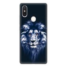 Чехол с картинкой на Xiaomi Mi8 Special Edition – Лев - синий