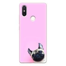 Бампер для Xiaomi Mi8 Special Edition з картинкою "Песики" (Собака на рожевому)