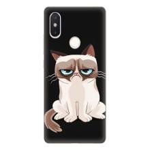 Чехол с принтом для Xiaomi Mi8 Special Edition (AlphaPrint) Модные коты (Грустный кот)