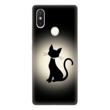 Чехол с принтом для Xiaomi Mi8 Special Edition (AlphaPrint) Модные коты (Силуэт котика)
