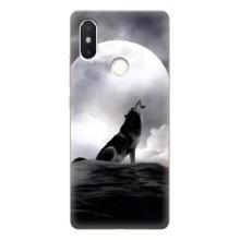 Чохол з Вовком на Xiaomi Mi8 Special Edition – Вовк і місяць