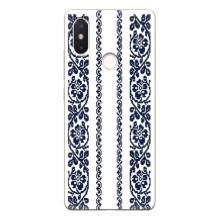 Силиконовый Чехол на Xiaomi Mi8 Special Edition с картинкой Вышиванки (Синяя вышиванка)