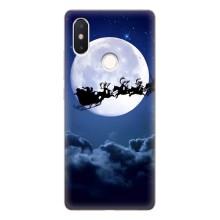 Чохол Санта Клаус для Xiaomi Mi8 Special Edition – Санта - місяць