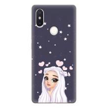 Чехол Стильные девушки на Xiaomi Mi8 Special Edition – Девушка и сердечки
