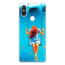 Чехол Стильные девушки на Xiaomi Mi8 Special Edition – Девушка на качели