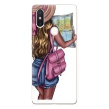 Чехол Стильные девушки на Xiaomi Mi8 Special Edition – Девушка Путешественник