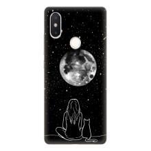 Чохол з малюнком кіт на Xiaomi Mi8 Special Edition – Дівчина з котом