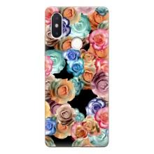 Чехлы с тематикой "ЦВЕТЫ" на Xiaomi Mi8 Special Edition (Цветы на черном)