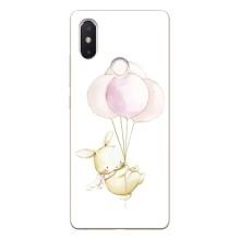 Силиконовый бампер с картинкой животных для Xiaomi Mi8 Special Edition – Кролик и шарики