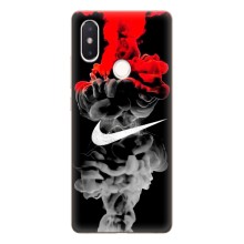 Силиконовый Чехол на Xiaomi Mi8 Special Edition с картинкой Nike (Nike дым)