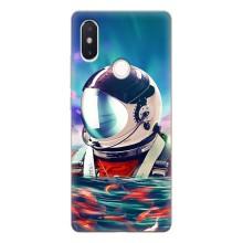 Силіконовый Чохол з принтом "Космонавти" на Xiaomi Mi8 Special Edition – Космонавт у воді