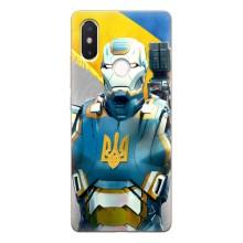 Силиконовый Чехол на Xiaomi Mi8 Special Edition (Я-Украина) – Украинский робокоп