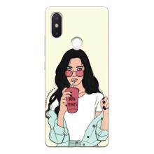Силіконовый Чохол на Xiaomi Mi8 Special Edition з картинкой Модных девушек – З напоєм