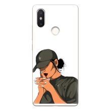 Силіконовый Чохол на Xiaomi Mi8 Special Edition з картинкой Модных девушек – У зеленому