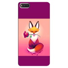 Чехлы с картинкой Лисички для Xiaomi Mi8 (VPrint) (Лисичка с розочкой)