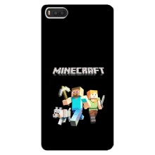 Чехол Майнкрафт на Xiaomi Mi8 (AlphaPrint) Minecraft (герои Minecraft)