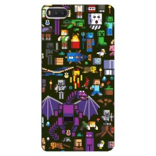 Чехол Майнкрафт на Xiaomi Mi8 (AlphaPrint) Minecraft (Коллаж Майнкрафт)