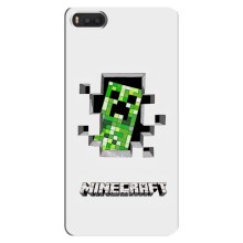 Чехол Майнкрафт на Xiaomi Mi8 (AlphaPrint) Minecraft (крипер Майнкрафт)