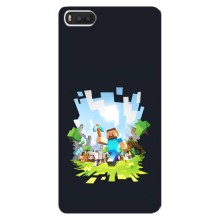 Чехол Майнкрафт на Xiaomi Mi8 (AlphaPrint) Minecraft (персонажи Minecraft)