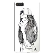 Чехол с печатью для Xiaomi Mi8 - (Мода) (AlphaPrint) (Фото девочки)