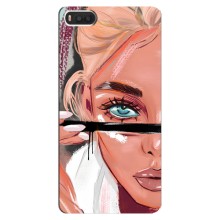 Чехол с печатью для Xiaomi Mi8 - (Мода) (AlphaPrint) (Макияж)