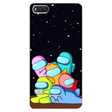 Чехол Амонг Ас для Xiaomi Mi8 (AlphaPrint) (Скины в космосе)