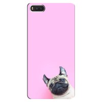Бампер для Xiaomi Mi8 с картинкой "Песики" – Собака на розовом