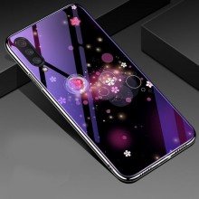 чохол Glass+TPU із глянсовою картинкою для Xiaomi Mi9 – Фіолетовий